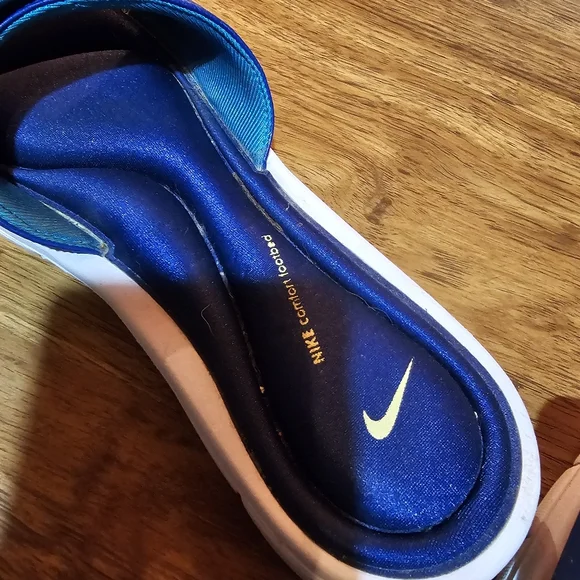 ❤️ GUC Nike Navy Blue Slide Sandals Size 12 - Picture 9 of 10